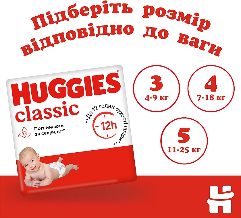 Подгузники "Classic" 4 Jumbo Pack (7-18 кг, 50 шт) - Huggies — фото N9