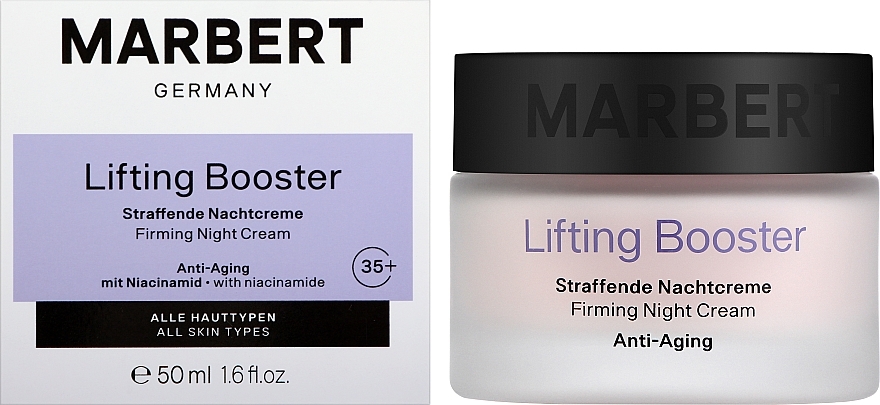 Зміцнювальний нічний крем для обличчя - Marbert Anti-Aging Lifting Booster Firming Night Cream — фото N2