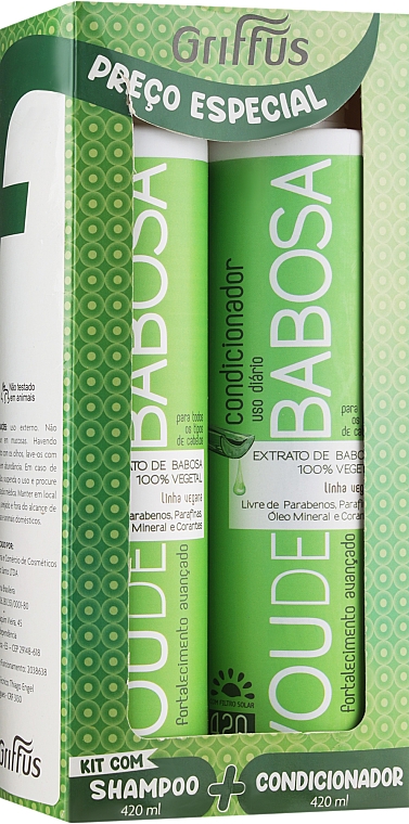 Набор - Griffus Babosa (shampoo/420ml + h/cond/420ml)