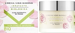 Зволожувальний крем для обличчя з органічними екстрактами троянди - Kaloderma Crema Viso Giorno — фото N2