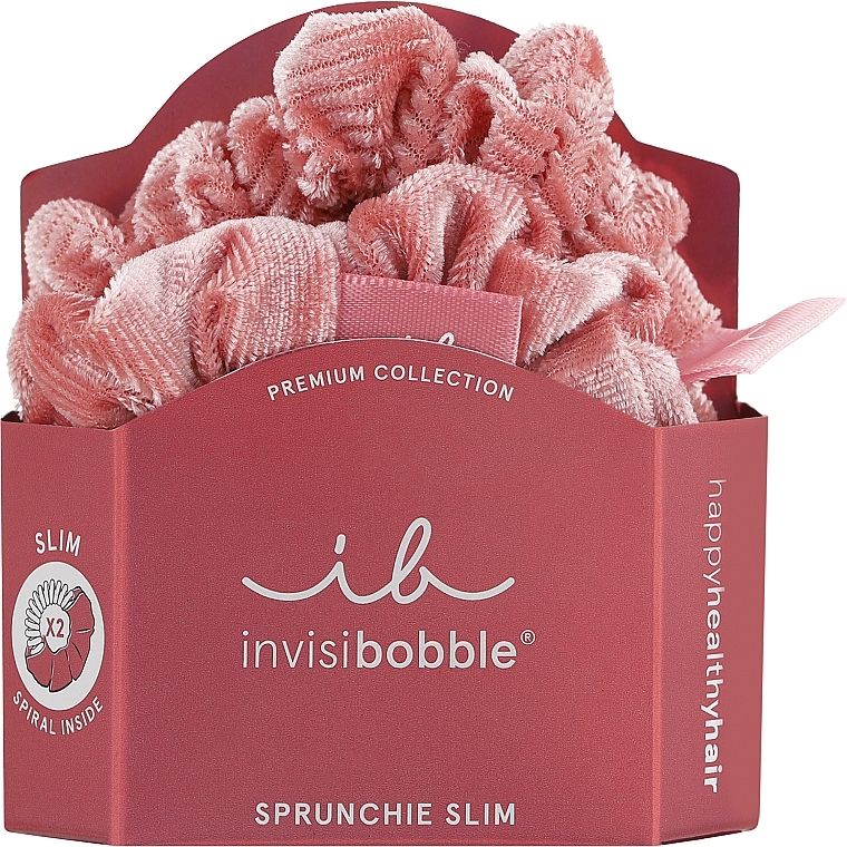 Резинка-браслет для волосся - Invisibobble Sprunchie Slim Premium La Vie En Rose — фото N1