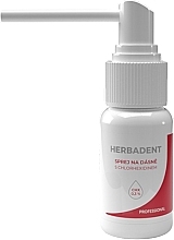 Спрей для ясен з хлоргексидином CHX 0,3% - Herbadent — фото N1