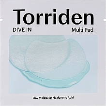 Тонер-пади с гиалуроновой кислотой для лица - Torriden Dive-In Multi Pad — фото N1