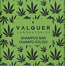 Парфумерія, косметика Твердий шампунь з конопляною олією - Valquer Shampoo Bar With Cannabis Extract & Hemp Oil