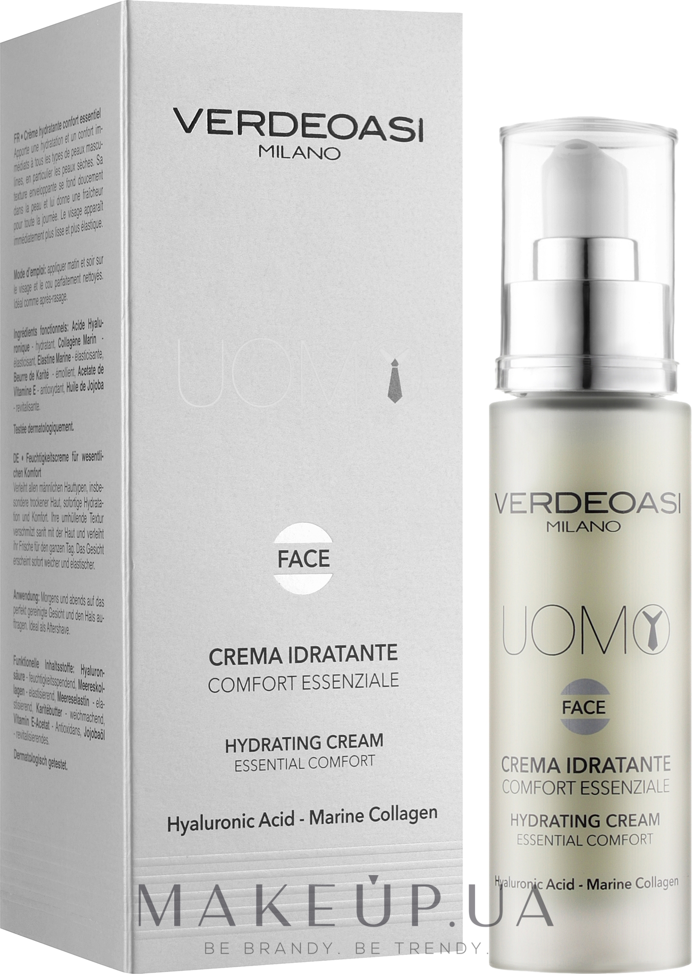 Зволожувальний крем, основний догляд для обличчя - Verdeoasi Hydrating Cream Essential Comfort — фото 50ml