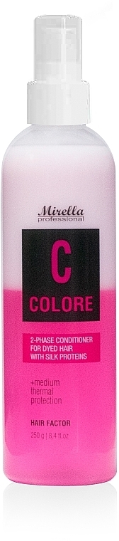 Двофазний кондиціонер для фарбованого волосся з термозахистом - Mirella HAIR FACTOR 2-phase Conditioner — фото N1