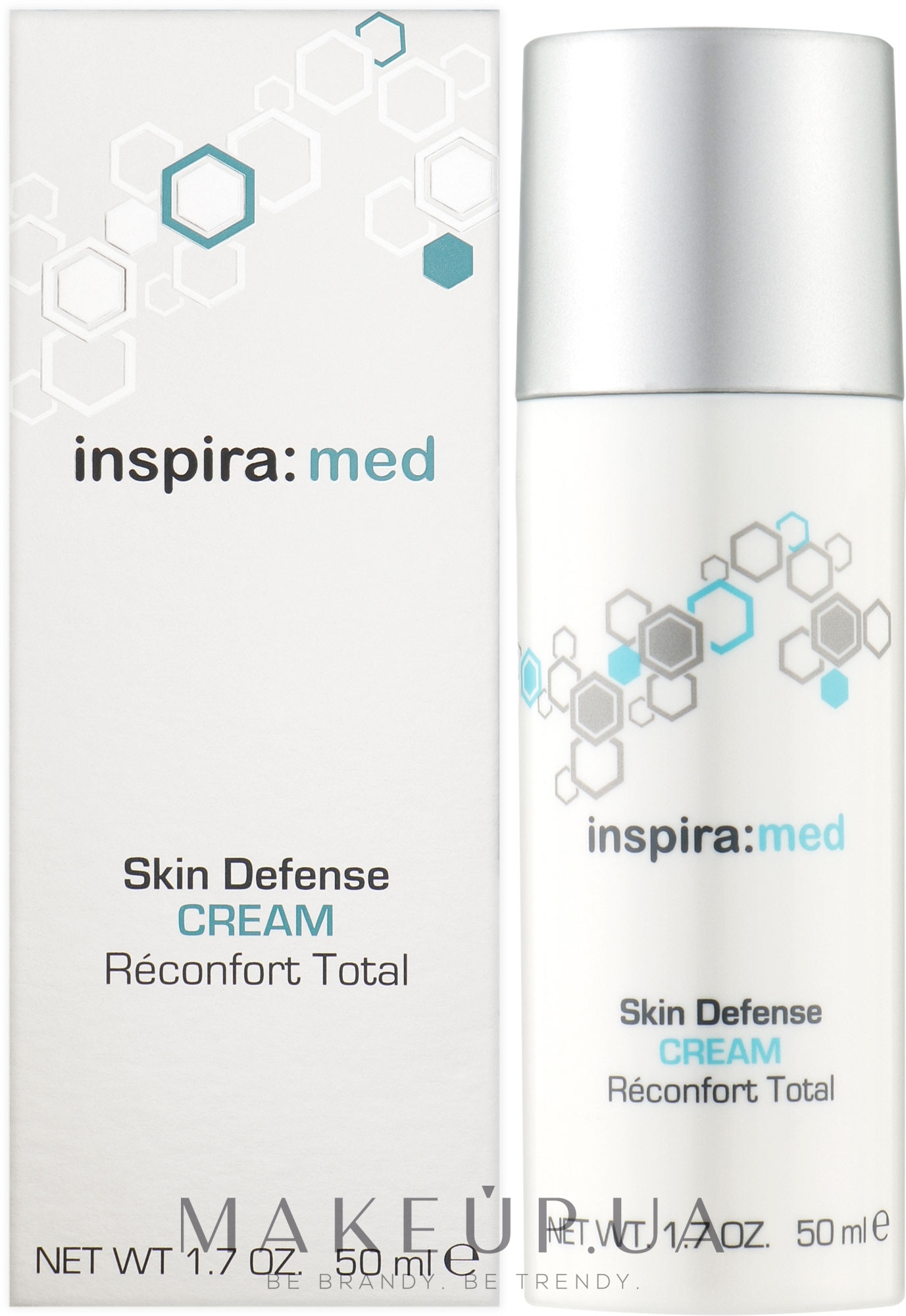Обогащенный успокаивающий крем - Inspira:cosmetics Med Skin Defense Cream — фото 50ml