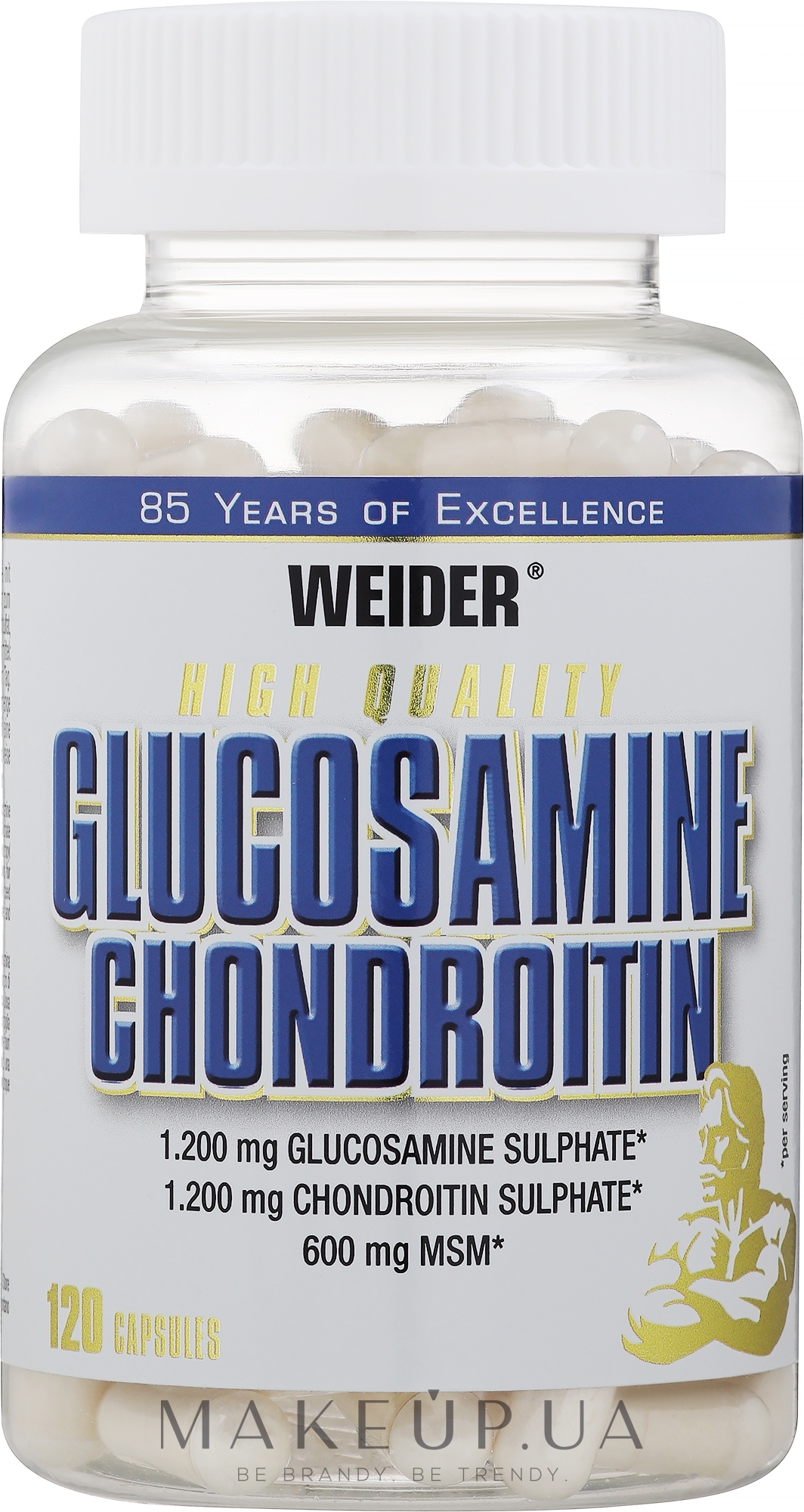 Вітаміни - Weider Glucosamin-Chondroitin Plus MSM — фото 120шт