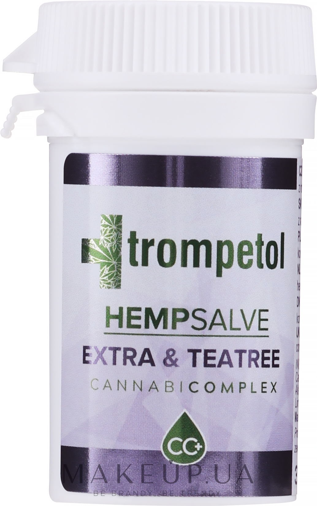 Мазь с экстрактом конопли и чайного дерева - Trompetol Hemp Salve Extra & Tea Tree — фото 30ml