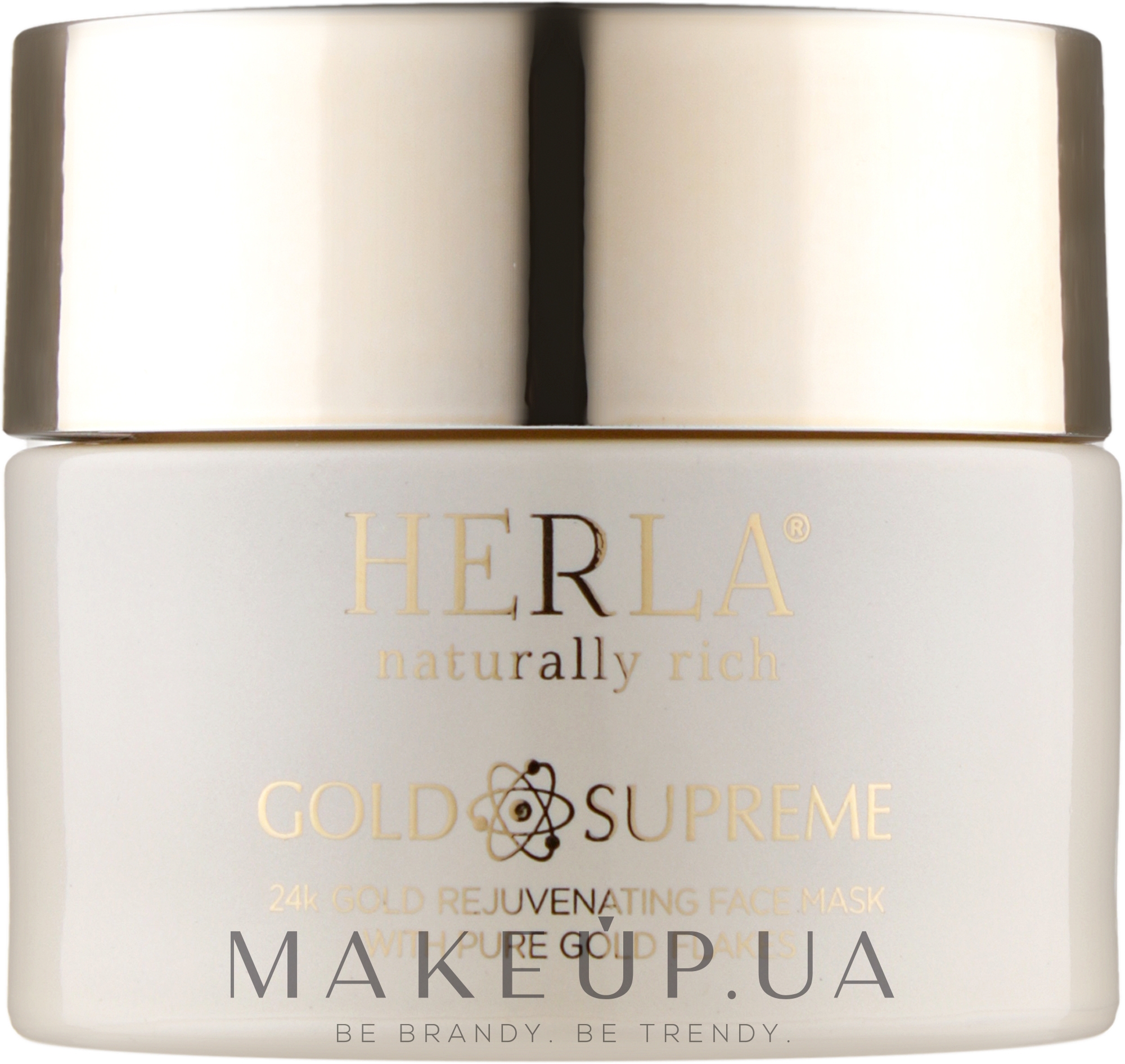 Омолаживающая маска для лица с частичками золота - Herla Gold Supreme 24K Gold Rejuvenating Face Mask With Pure Gold Flakes — фото 50ml