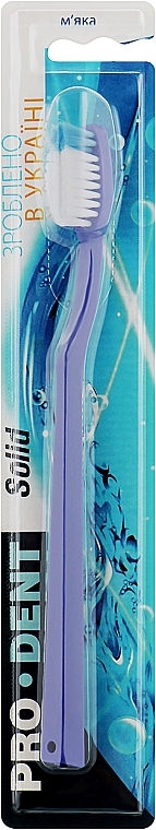 Зубная щетка ''Solid'', мягкая, фиолетовая - Pro Dent — фото N1