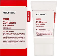 Солнцезащитный крем для сужения пор с коллагеном и пептидами - Medi Peel Red Lacto Peptide Collagen Pore Lifting Sun Cream SPF 50+ PA++++ — фото N2