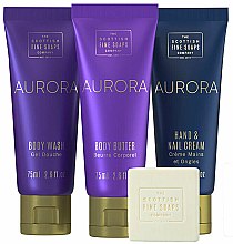 Набор - Scottish Fine Soaps Aurora Luxurious Gift Set (sh/gel/75ml + b/oil/75ml + h/cr/75ml + soap/40g) — фото N2