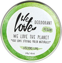 Парфумерія, косметика Натуральний кремовий дезодорант - We Love The Planet Deodorant Luscious Lime