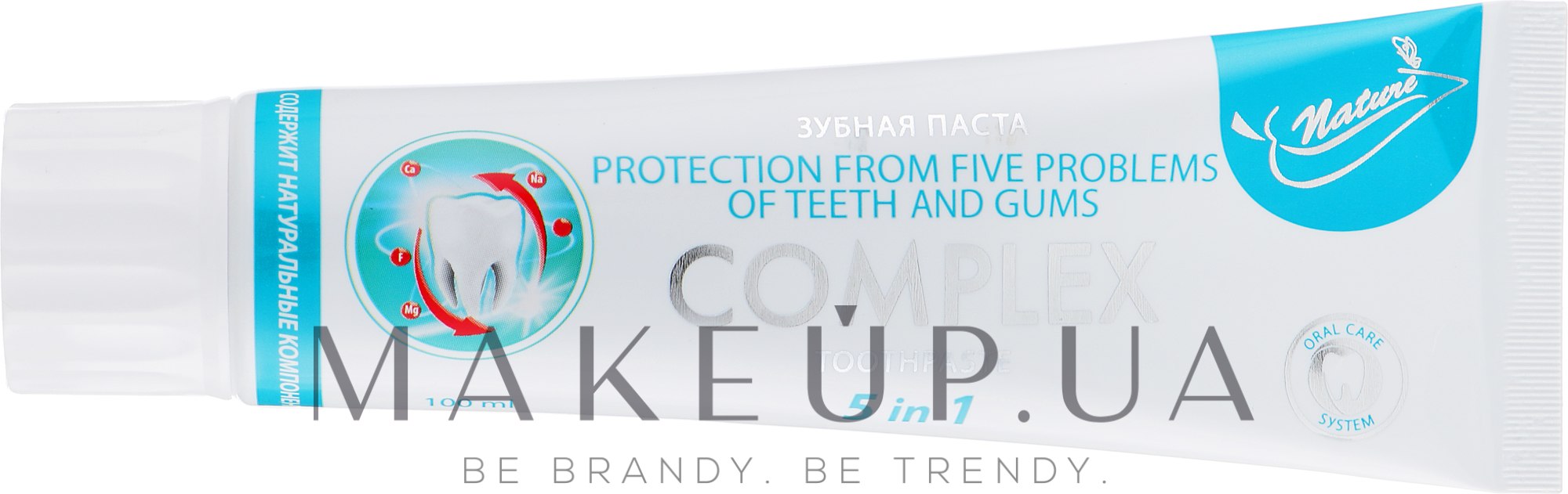 Зубна паста 5 в 1 - Bioton Cosmetics Biosense Complex 5 in 1 Tooth Paste — фото 100ml