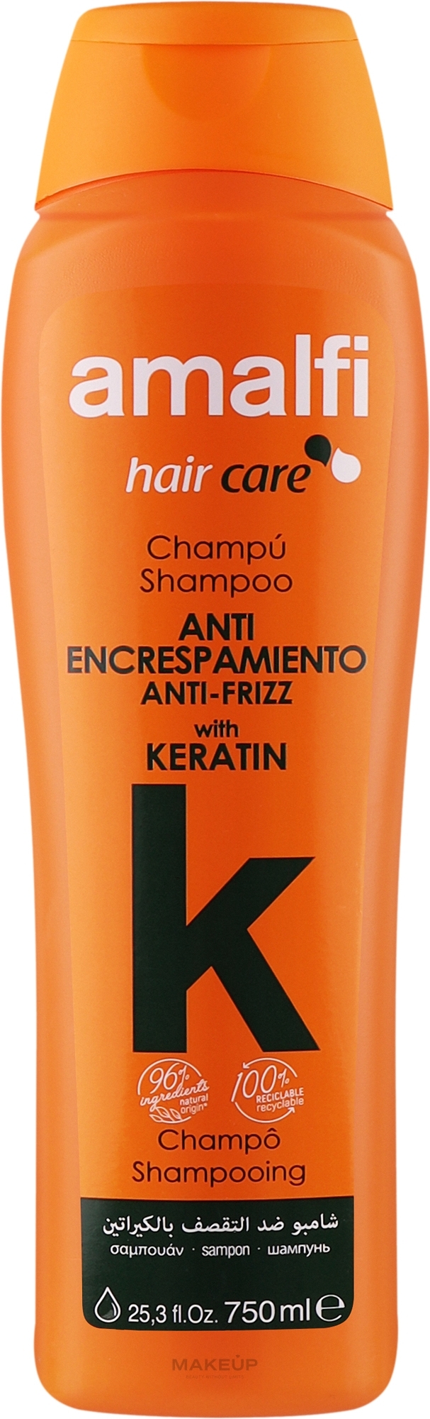 Шампунь для волос "Кератин" - Amalfi Shampoo — фото 750ml