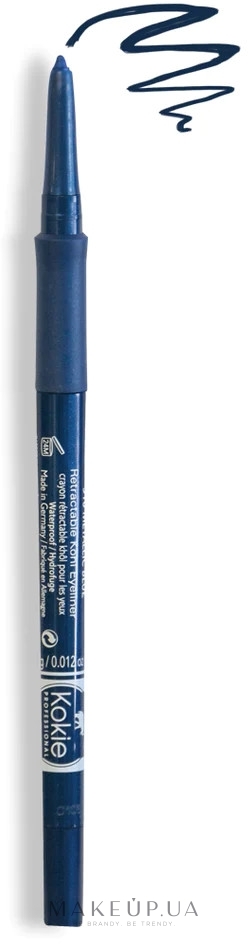 Олівець для очей - Kokie Professional Retractable Eyeliner — фото Metallic Blue