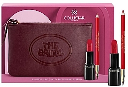Набор - Collistar Cofanetto Rossetto Puro (lipstick/4.5ml + lip/pencil/1.2g + pouch) — фото N1