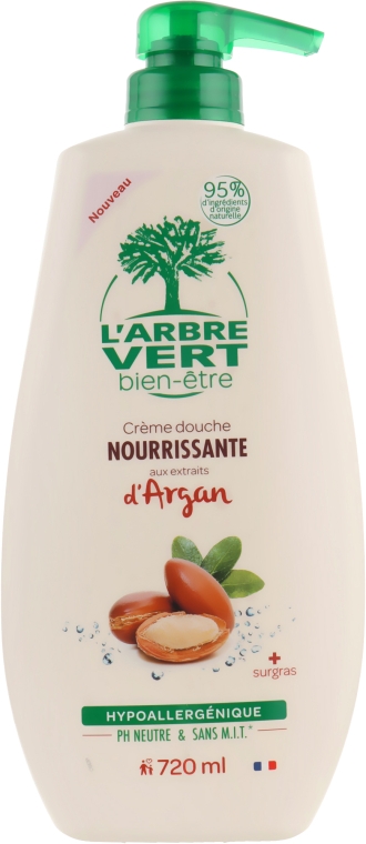 Крем-гель для душу "Аргановий" - L'Arbre Vert Cream Shower Gel — фото N3
