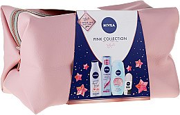 Духи, Парфюмерия, косметика Набор - NIVEA Pink Collection (sh/gel/250ml + balm/200ml + shmp/250ml + antipers/50ml)