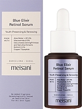 Антивікова сироватка з ретинолом - Meisani Blue Elixir Retinol Serum — фото N2