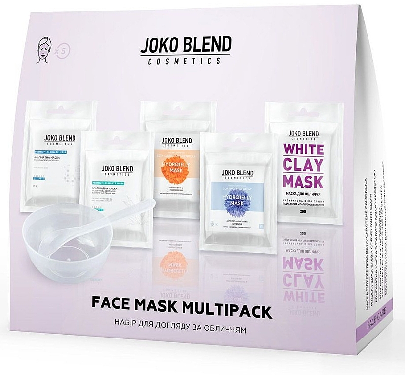 Набір для догляду за обличчям, 7 продуктів - Joko Blend Face Mask Multipack — фото N2