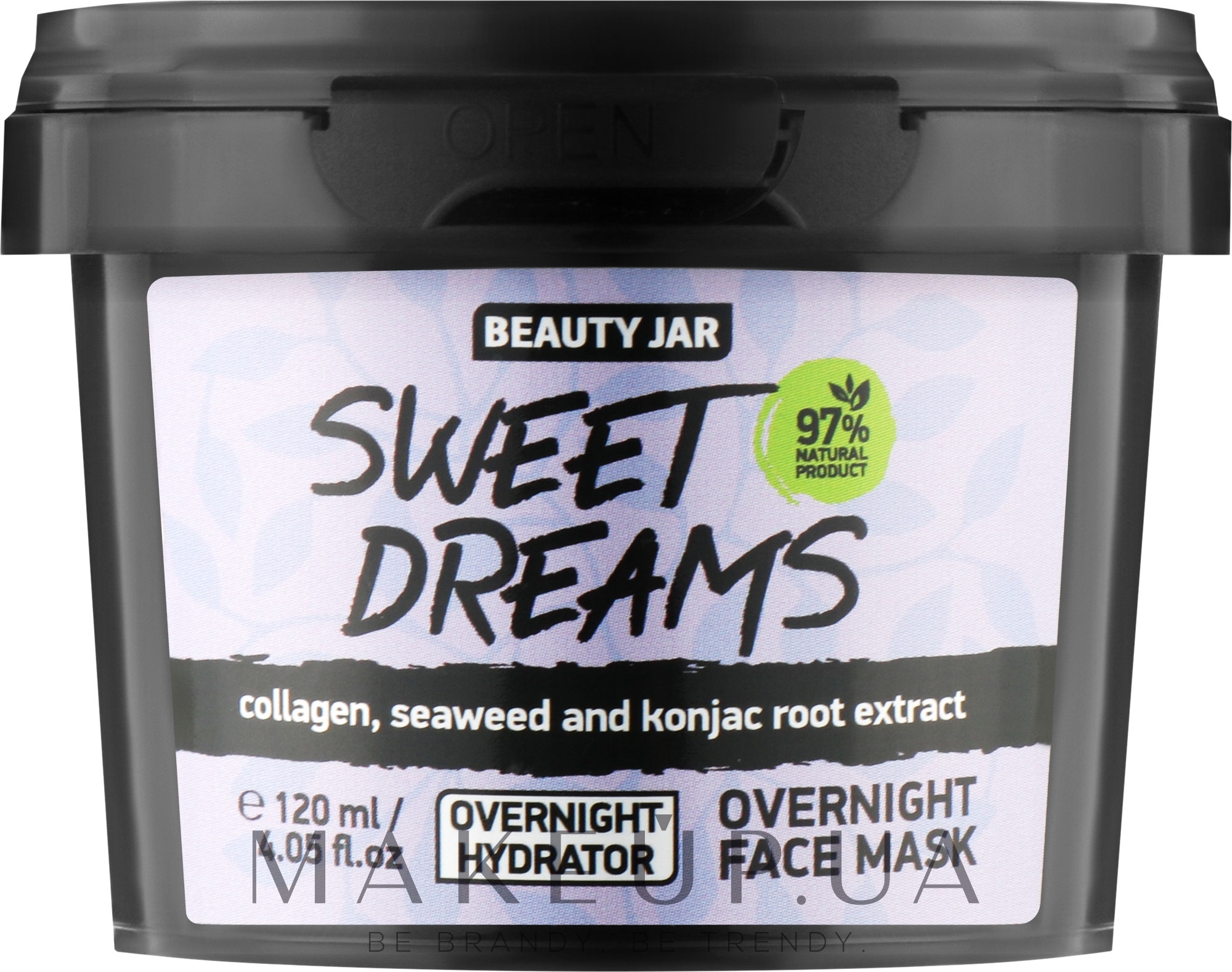 Нічна маска для обличчя "Солодкі сни" - Beauty Jar Overnight Face Mask — фото 120ml