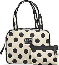 Набор косметичек, 2 шт. - Karen Cosmetic Bag With Handle Bright Dots — фото N1