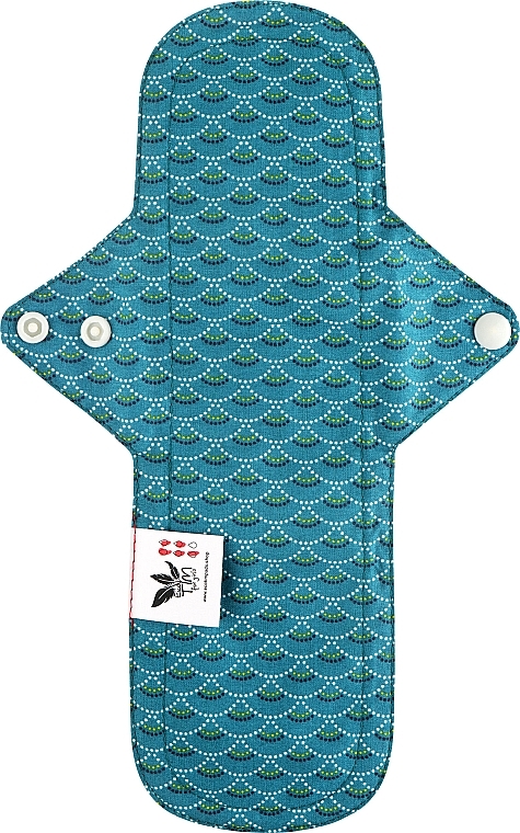 Многоразовая прокладка для менструации Макси, 5 капель, рыбка бирюзовая - Ecotim For Girls — фото N1