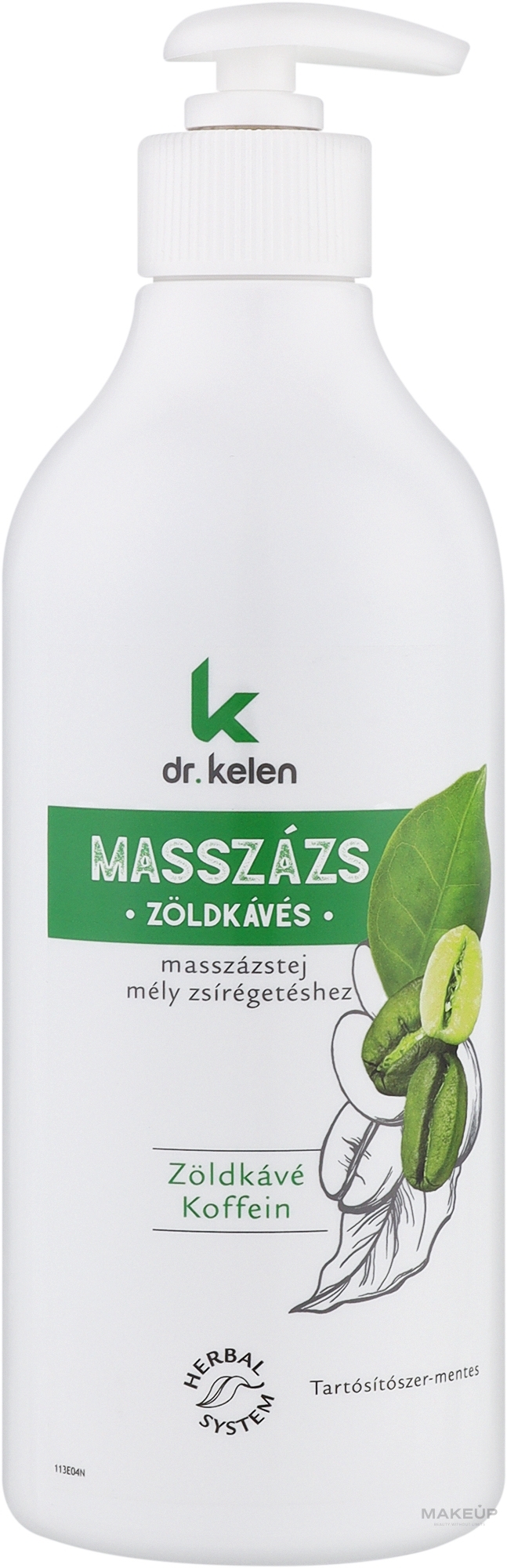 Лосьйон для масажу - Dr.Kelen Green-Coffee Massage Lotion — фото 500ml