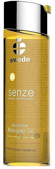 Массажное масло "Гвоздика, апельсин, лаванда" - Swede Senze Seduction Massage Oil Clove Orange Lavender — фото N1