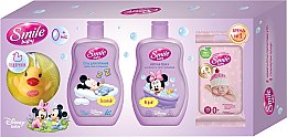 Духи, Парфюмерия, косметика УЦЕНКА Набор - Smile Baby (bath/f/300ml + sh/gel/300ml + wipes/15 + sh/sponge) *