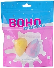 Набір спонжів для макіяжу - Boho Beauty Bohomallows Pink Sugar + Lemon (sponge/2pcs) — фото N1
