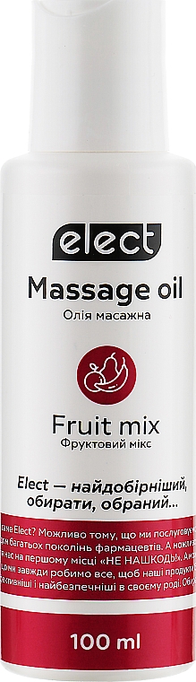 Массажное масло "Фруктовый микс" - Elect Massage Oil Fruit Mix (мини) — фото N3