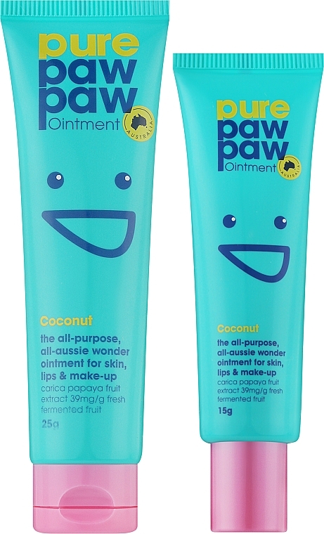 Набор восстанавливающих бальзамов для губ - Pure Paw Paw Duo Coconut (lip/balm/15g + lip/balm/25g) — фото N2