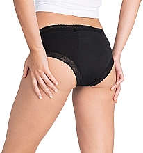 Менструальні трусики, чорні - Platanomelon Kiwitas Doble Blonda Menstrual Briefs — фото N2