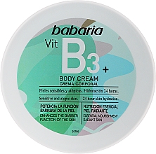 Духи, Парфюмерия, косметика Крем для тела с витамином B3+ - Babaria Body Cream Vit B3+