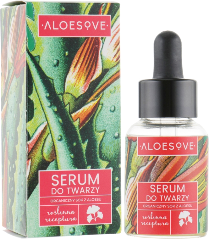 Сыворотка для лица с органическим экстрактом сока алоэ - Aloesove Face Serum