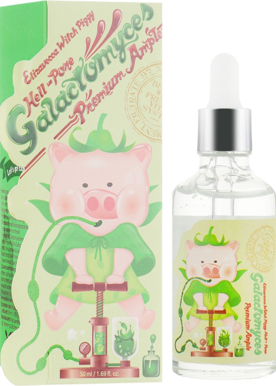 Сироватка для обличчя "Galactomyces 97%" - Elizavecca Witch Piggy Hell-Pore Galactomyces Premium Ample — фото N1