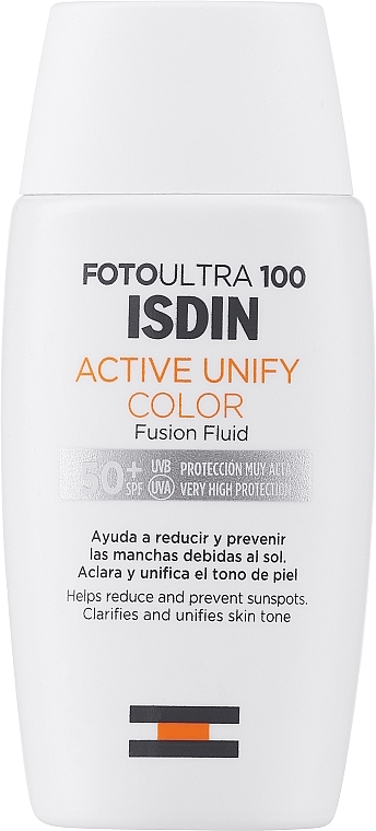 Флюид для лица с тонирующим эффектом - Isdin Foto Ultra 100 Active Unify SPF 50+
