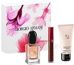 Парфумерія, косметика Giorgio Armani Si - Набір (edp/30ml + b/lot/50ml + lip/stick/6.5ml)