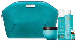 Парфумерія, косметика Набір - Moroccanoil Magic of Hydration Set (shampoo/250ml + mask/250ml + cond/160ml + theat/10ml)