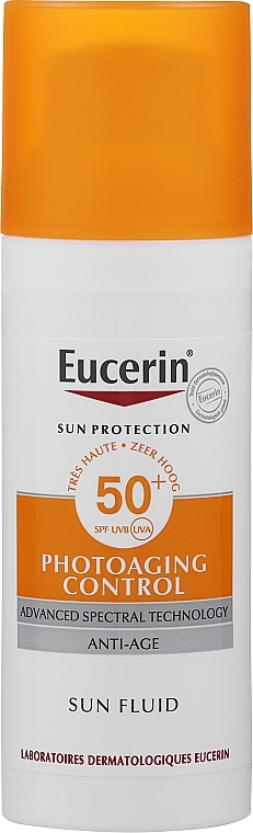 Солнцезащитный антивозрастной флюид - Eucerin Anti-Age Sun Fluid SPF 50 — фото N1