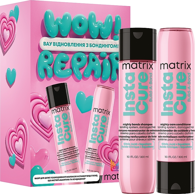 Набір - Matrix Insatacure Build A Bond (shmp/300ml + h/cond/300ml)