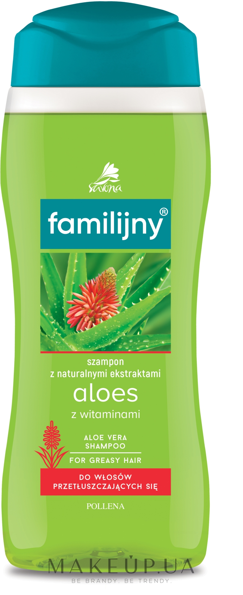 Шампунь для жирных волос - Pollena Savona Familijny Aloe & Vitamins Shampoo — фото 300ml