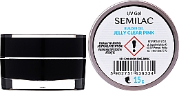 Будівельний гель для нарощування нігтів - Semilac UV Builder Gel Jelly Clear Pink — фото N1