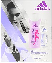 Парфумерія, косметика Набір - Adidas Adipure Skin Detox Woman (deo/spray 150 ml + sh/gel 250 ml)