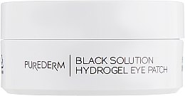 Набір гідрогелевих патчів під очі з порошком перлів - Purederm Black Solution Hydrogel Eye Patch — фото N3