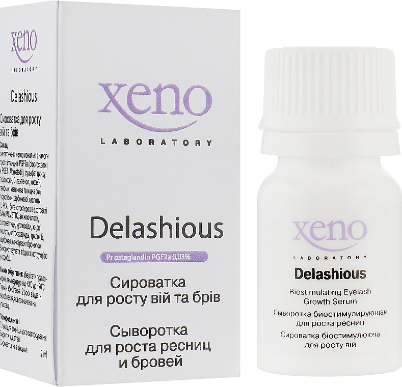 Сыворотка для роста ресниц и бровей - Xeno Laboratory Delashious