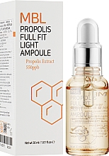Ампула-сироватка омолоджувальна з прополісом для обличчя - MBL Propolis Full Fit Light Ampoule — фото N2